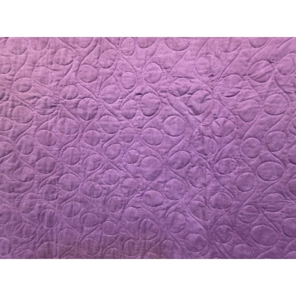Handmade Purple bed quilt 71